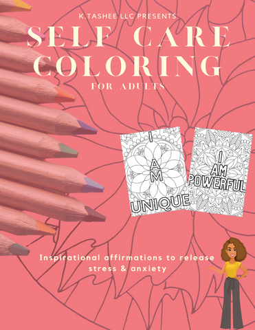 Self Care Coloring For Adults
